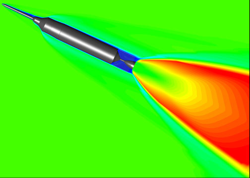 Visualization of stage separation plume