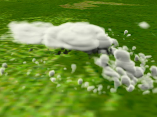 Visualization of convective cloud system